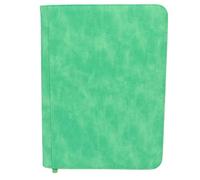 ANKROYU 360 Cards Trading Card Binder Premium Zippered Card Holder 9 Pocket Album Book with Ultra Clear Sleeves for MTG Sports Card Collectors PU Leather Storage (Fluorescent Green)