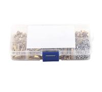 ANKROYU 360pcs M2 5 Brass Standoff Kit with Stainless Steel Nuts Electronic Hardware Assortment for Circuit Board Mounting Motherboard Spacer 9 Sizes 13x6 5x3cm Box