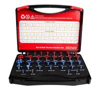 ANKROYU 36PCS Nut Bolt Thread Checker Set Imperial Metric Bolt Nut Identifier Gauge Tool with Storage Case for Mechanics Engineers Plumbers Handymen Carbon Steel 36 Sizes