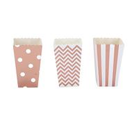 ANKROYU 36PCS Popcorn Boxes Paper Large Capacity Top Opening Lightweight Portable Popcorn Cups Sweet Gift Boxes for Birthday Wedding Carnival Party Supplies Bulk Pack (Rose Gold)
