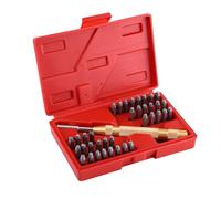 ANKROYU 38pc Automatic Letter Number Stamping Metal Punch Stamp Set Tool Kit for Plastics Leather Mark