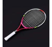 ANKROYU 3Colors Durable Aluminum Alloy Tennis Racket Professional Lightweight Training Practice Racquet For Beginners Rose Red Yellow Blue (Rose Red)