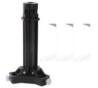 ANKROYU 3D Arrow Fletching Jig Adjustable Clear Scale Portable Archery Tool for Arrow Shafts 3.6 to 10mm with ABS Material Suitable for Plastic Feathers DIY Archery Accessories (Black)
