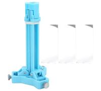 ANKROYU 3D Arrow Fletching Jig Adjustable Clear Scale Portable Archery Tool for Arrow Shafts 3.6 to 10mm with ABS Material Suitable for Plastic Feathers DIY Archery Accessories (Blue)