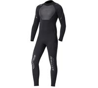 ANKROYU 3mm Neoprene Diving Wetsuit Long Sleeve One Piece Premium Elastic Comfortable Warm UV Protection for Men Women Diving Swimming Surfing Fishing Water Sports Black (XL)