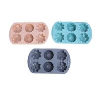 ANKROYU 3pcs Muffin Pan Anti Stick Heat Resistant Silicone Microwave Dishwasher Safe Muffin Baking Pan for Cake Kitchen Baking Enthusiasts