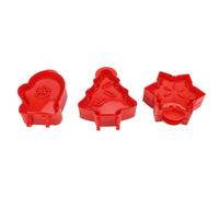 ANKROYU 3PCS Pocket Pie Press Snowflake Mitt Xmas Tree Shape Dough Presser Hand Pie Maker Set for Christmas Party Baking ABS Material 245g