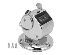 ANKROYU 4 Digit Clicker Counter Metal Hand Tally Counter with Clear Keys for People Counting Inventory Tracking 2.8 x 2.2 Inch