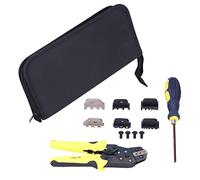 ANKROYU 4 in 1 Wire Crimping Tool Kit Professional Grade Ratchet Crimper Stripper Plier with Stainless Steel Jaws Ergonomic Handle for Electrician Home Improvement Electrical Proje