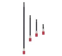 ANKROYU 4 Piece Drill Bit Extension Set Hex Shank Alloy Steel Construction 60mm 100mm 150mm 300mm Lengths for Power Tools Professional DIY Drilling Tasks
