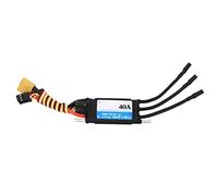 ANKROYU 40A RC Boat ESC Bilateral High Performance Electronic Speed Controller with 2 Operation Modes for RC Ship Models Black 72x32mm