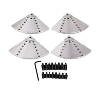 ANKROYU 4Pcs 8 Inch Premium Flat Jaws for Wood Lathe Chuck with 16 Taper Plug Screws Heavy Duty No 45 Steel Construction for Woodturning and Machine Tools Accessories