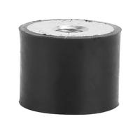 ANKROYU 4Pcs M6 Female Thread Rubber Mount Anti Vibration Bobbin Isolator Damper Heavy Duty Shock Absorption Solution for Air Compressors Engines Pumps Welding Machines Durable Met (DE20*15 M6)