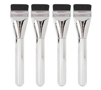 ANKROYU 4pcs Professional Makeup Brush Set Ultra Thin Flat Liquid Foundation Brush with Soft Hair for Flawless Foundation Concealer and Mud Application Ergonomic Handle Durable Met