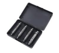 ANKROYU 4PCS Screw Extractor Set High Speed Steel Double Head Screw Remover Tool for Broken Stripped Screws Bolts for Water Pipes Machinery Equipment Maintenance