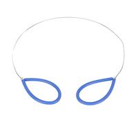 ANKROYU 4pcs Stainless Steel Clay Cutters Wire with Silicone Handles Flexible Pottery Cutting Tools for Ceramic Artists and Sculptors (Blue)