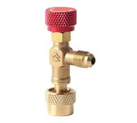 ANKROYU 5/16 in to 5/16 in Air Conditioning Safety Valve, Brass Threaded Connection, Liquid Control Valve, Function for Home AC Automotive Air Conditioning Systems Condenser Un