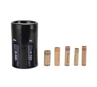 ANKROYU 5 in 1 Coin Sorter and Counter Manual Coin Sorting Machine Efficient Space Saving Design for Home Office Bank Shop Durable Plastic Construction with 5 Storage Tubes