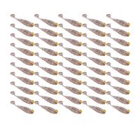 ANKROYU 50 PCS Fishing Lures, Soft Silicone Paddle Tail Swim Bait, Slow Sinking Bass Trout Lures, Injured Bait Fish Motion Design with Eyes for Freshwater Saltwater (Brown)