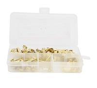ANKROYU 50Pcs Gold Aluminum Alloy Crochet Hooks Heavy Duty Wall Hanging Hooks with Steel Nails for Photo Frames Paintings Embroidery Home Office Decor