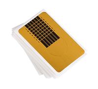 ANKROYU 50Pcs Nail Art Forms Self Adhesive Acrylic Gel Extension Guide Stickers for Professional Manicure Home Use Gold Paper 28g