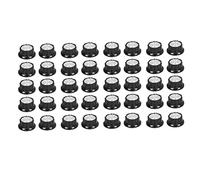 ANKROYU 50PCS Potentiometer Knobs Rotary Control Knob Brass White Indicator Line Side Screw Fixed for RV24YN 20S 30S WTH118 2W 20S WH118 2W 20S Electrical Equipment