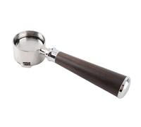 ANKROYU 51mm Bottomless Portafilter Stainless Steel Professional Coffee Extraction Tool with Wood Handle for EC0680 EC0685 Italian Coffee Machines (Type A Black Acid Branch)