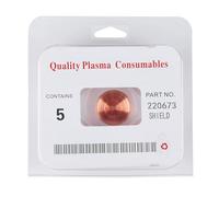 ANKROYU 5pcs Plasma Shield Cap for MAX45 Torch High Temperature Resistant Copper Cutting Consumables Precision Machined Replacement Parts for Thermal Dynamics MAX45 Plasma