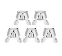 ANKROYU 5Pcs Push Type Stainless Steel Wine Champagne Sealed Stopper Kitchen Bar Accessory Premium Quality Wine Preserver for Home Restaurants Hotels Bars Silver 252g 8.9oz