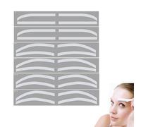 ANKROYU 6 Pairs Disposable Eyebrow Stencils, Silicone Adhesive Templates for Mapping and Tattoo Design, Eyebrow Shaping Stickers for Makeup