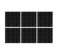 ANKROYU 6pcs Soundproof Foam, Sound Proof Panels, Pyramid Shape Sound Absorbing Cotton Foam, Acoustic Panels Studio Soundproofing Foam for Walls and Ceiling Wall Panel