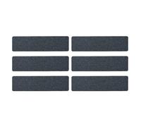ANKROYU 6PCS Stair MAT SELF Adhesive Reusable Non Slip Stair TREADS for Indoor Outdoor Stairs Home Office Safety Anti Slip Grip Durable Rubber Stair MATS Black 6 Pack (Brown) (Gray)