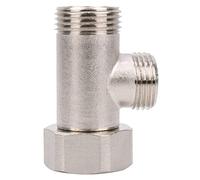 ANKROYU 7/8 Brass T Adapter Flush Valve, Shower Head Three Connector Valve, Toilet Flush Valve, Shower Head Diverter Valve, Toilet Three Way Valve for Toilet Shower Head