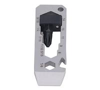 ANKROYU 7 in 1 Multitool Keychain Stainless Steel Pocket Screwdriver Bottle Opener Wrench Nailer Ruler for Outdoor Camping Hiking Travel Emergency Tools Compact 6.7 x 2.1cm