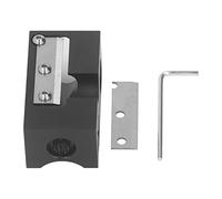 ANKROYU 8 IN 1 POOL CUE TIP REPAIR TOOL Premium Aluminum Alloy Multifunctional Billiard Cue Accessory for Shaping Trimming Cleaning Cues Professional Players Black Compact Size 56x