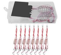 ANKROYU 8 Pack Explosion Fishing Hooks Luminous Bait Feeder Traps with Stainless Steel Springs Sharp High Iseama Hooks for Freshwater Saltwater Fishing Enthusiasts