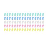 ANKROYU 80PCS Colorful Plastic Bobbin Clips Thread Spool Holder Clamps for Sewing Embroidery Crafts Sturdy Elastic Material Secure Grip for Beginners Hobbyists Quilters Crafters