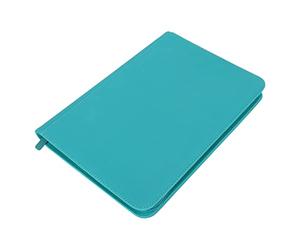ANKROYU 9 Pockets Card Binder Zipper Fully Enclosed PU 360 Side Loading Pocket Trading Card Album Folder for Card Collection Durable Transparent PP Holder Organizer for Collectors (Blue Green)