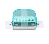 ANKROYU A4 B5 A5 Hole Punch Loose Leaf Paper Puncher Transparent Handheld Ergonomic Design for School Office Plastic 6 x 4 x 7cm (Transparent Green)