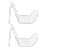 ANKROYU Acrylic Headphone Bracket Wall Mount Premium Controller Stand Space Saving Organizer for Gaming Setup Home Office Transparent 8.4x6.1x6.35cm 2 Pack