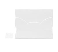 ANKROYU Acrylic Mail Holder Clear Mail Organizer Desk Letter Envelope Holder with Non Slip Base for Home Office Premium Acrylic Material 5.9x3.9x2.2in