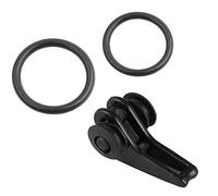 ANKROYU Adjustable Fishing Rod Hook Keeper, Plastic Lure Bait Holder Accessory with Easy Installation, Secures Hooks Without Rod Damage, Rubber Rings for Most Poles