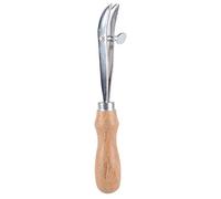 ANKROYU Adjustable Leather Edger Creaser Skiving Tool Professional Quality High Precision Leather Beveling Tool for Crafting Belts Wallets Bags Saddles Wood Handle Steel Blade