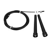 ANKROYU Adjustable Speed Skipping Rope Steel Cable Jump Rope for Fitness Training Cardio Workout Home Gym Travel Exercise Black