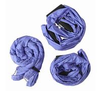 ANKROYU Aerial Yoga Swing Sling Premium Nylon Hammock for Inversion Fitness and Relaxation Blue Green Purple 250x150cm with Straps and Handle (Sky blue fruit green) (Purple)