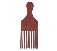 ANKROYU Afro Comb, Wooden Wide Tooth Comb, Detangling Styling Tool for Thick Curly Hair, Sturdy Plastic Afro Pick for Coarse Hair