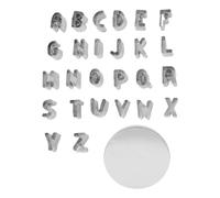 ANKROYU Alphabet Cookie Cutters 26Pcs Stainless Steel Letter Biscuit Cutters Capital Letter Cutters Set for Baking Decorating Cakes Cookies Chocolates DIY