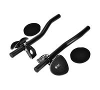 ANKROYU Aluminum Alloy Bicycle Handlebar Arm Rest Comfortable Ergonomic Design Adjustable Width Cycling Support for Road Bikes Mountain Bikes Black 33.5 x 10cm