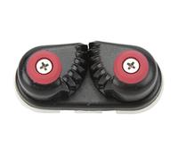 ANKROYU Aluminum Alloy Boat Rope Clam Cleat with Flared Cable Entry Fast Release Cam Cleat Marine Rope Clamp for Sailing Kayaking Fishing Black