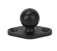 ANKROYU AMPS Mount Base, 1 Inch Rubber Ball Adapter with Aluminum Alloy Plate, 2 Hole Marine Mounting System, Vibration Resistant Ball